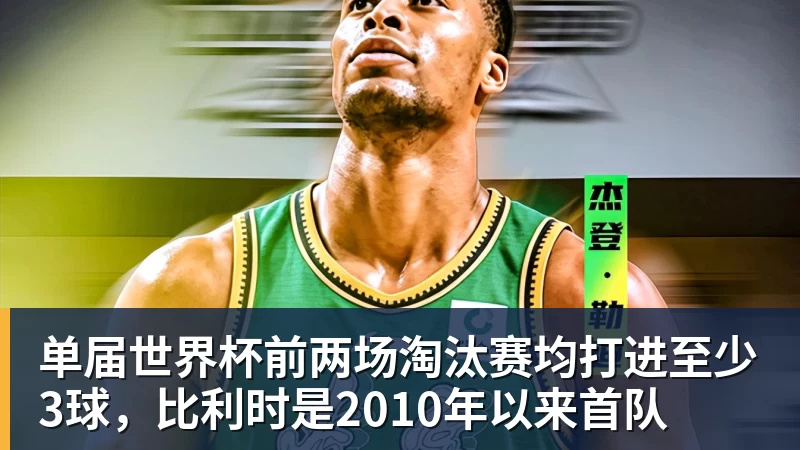 尊龙凯时单届世界杯前两场淘汰赛均打进至少3球，比利时是2010年以来首队